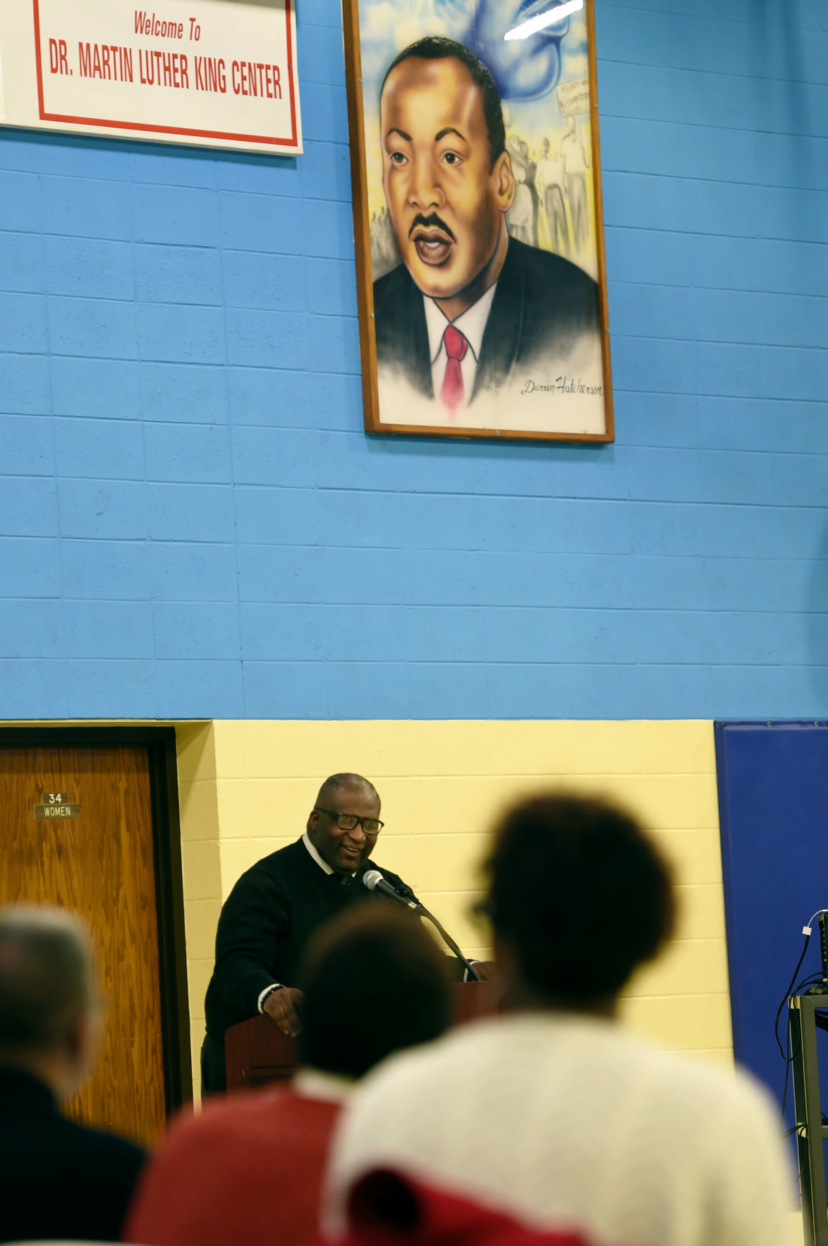 Tatum speaks during MLK event